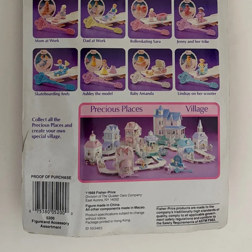 NEW!! Fisher Price PRECIOUS PLACES Friend Skateboarding Andy Key Dollhouse